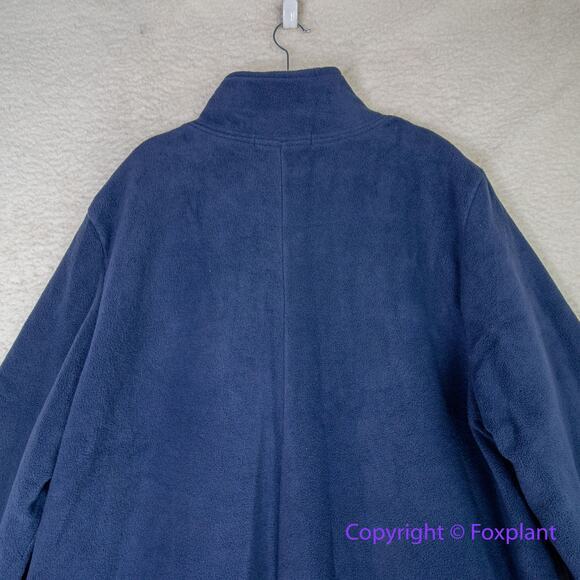 Woman Within Women's Plus Size‎ Fleece Swing Funnel-Neck Coat blue , size 4X - Picture 12 of 15